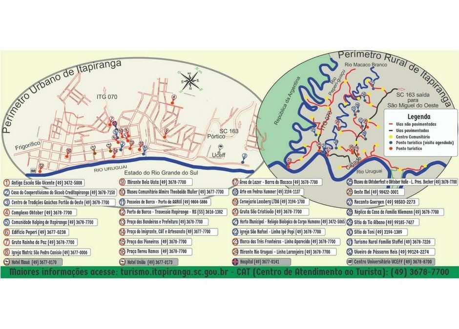 Mapa Turístico Itapiranga 2018